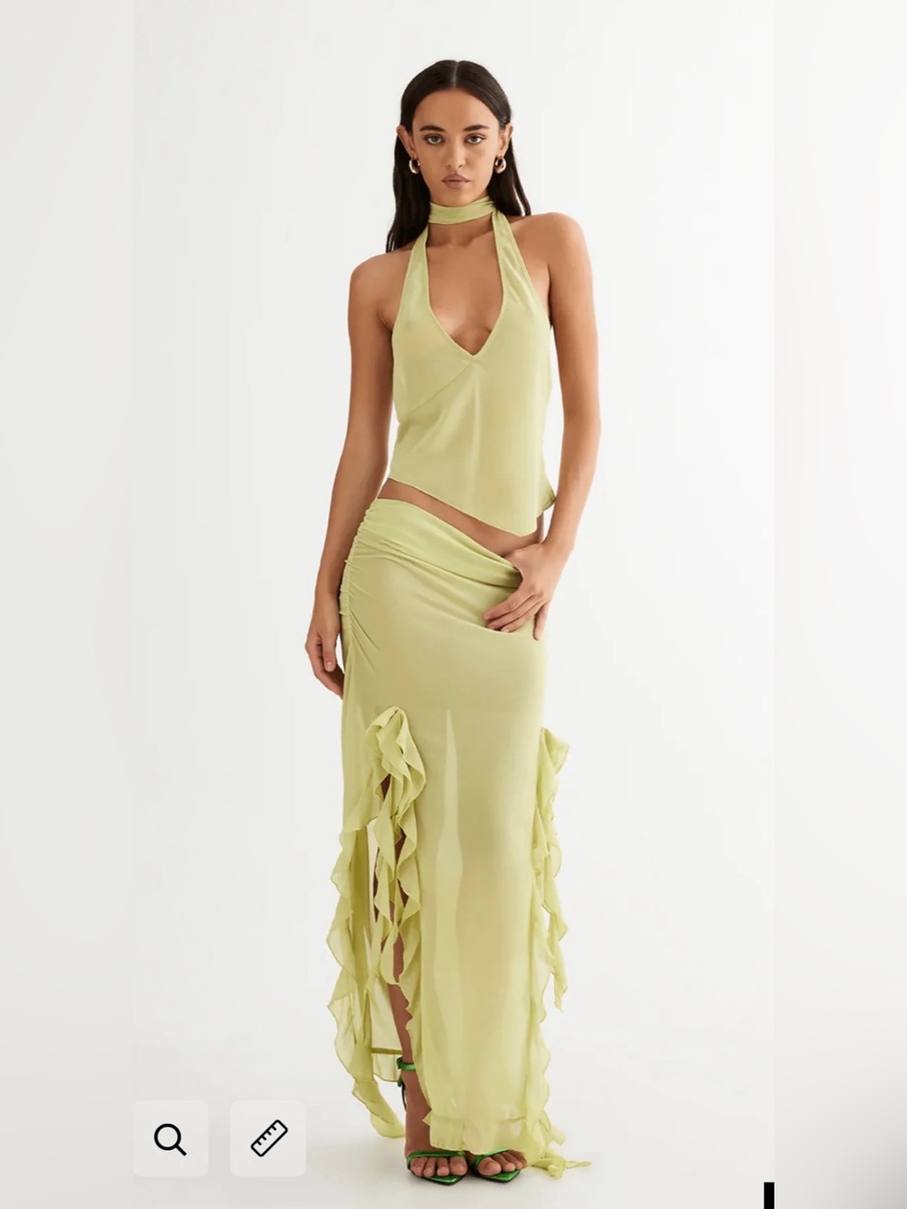 NWT Rendezvous Skirt by Lioness in Lime ORG RETAIL $79